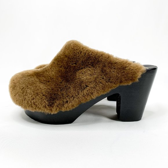 No. 6 Collina Strada Kira Platform Clogs Shearling - Picture 5 of 7